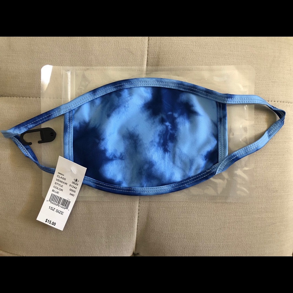 Pacsun Blue Tye Dye Mask